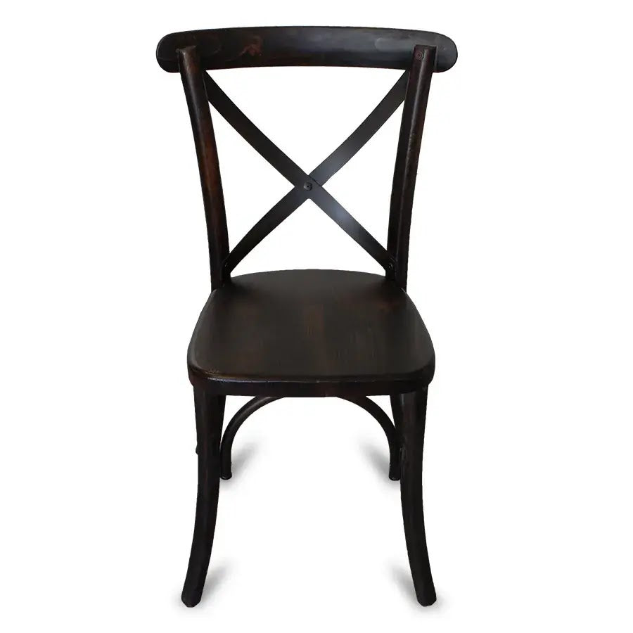 Silla de Madera y Metal Crossback detalle 2 - MobliBar