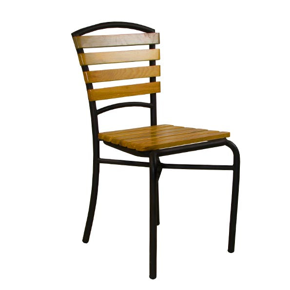 Silla de metal y madera Springfield