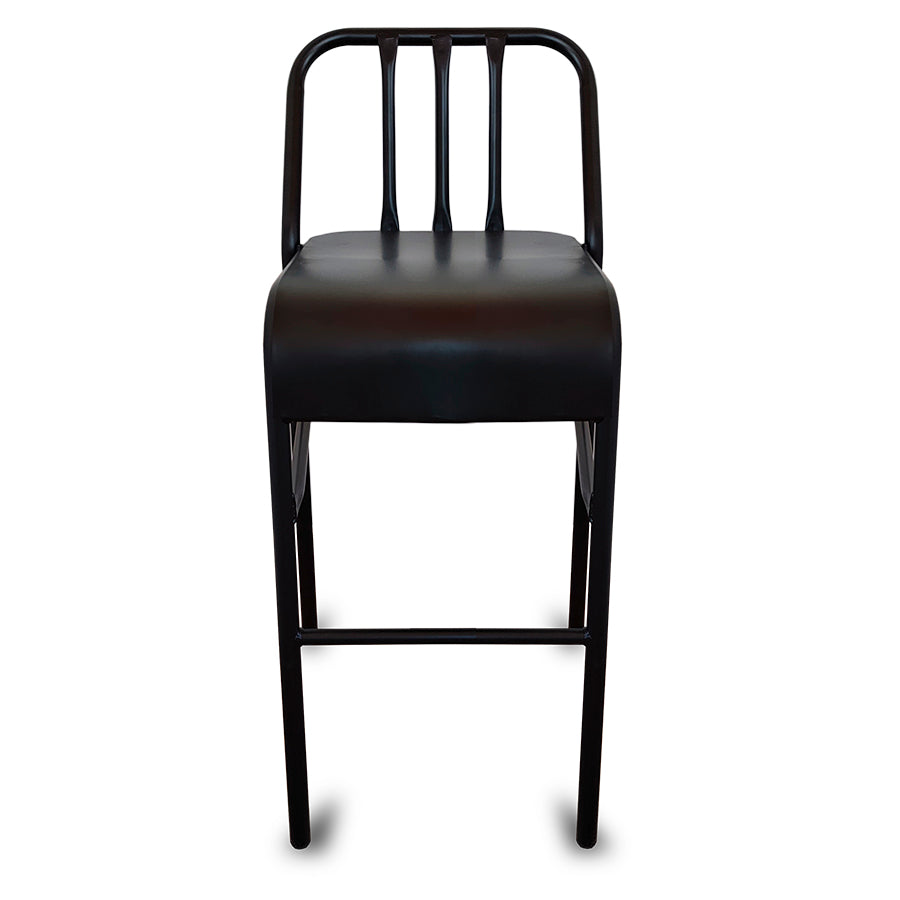 Banco de metal Nisso respaldo Tubular y asiento liso