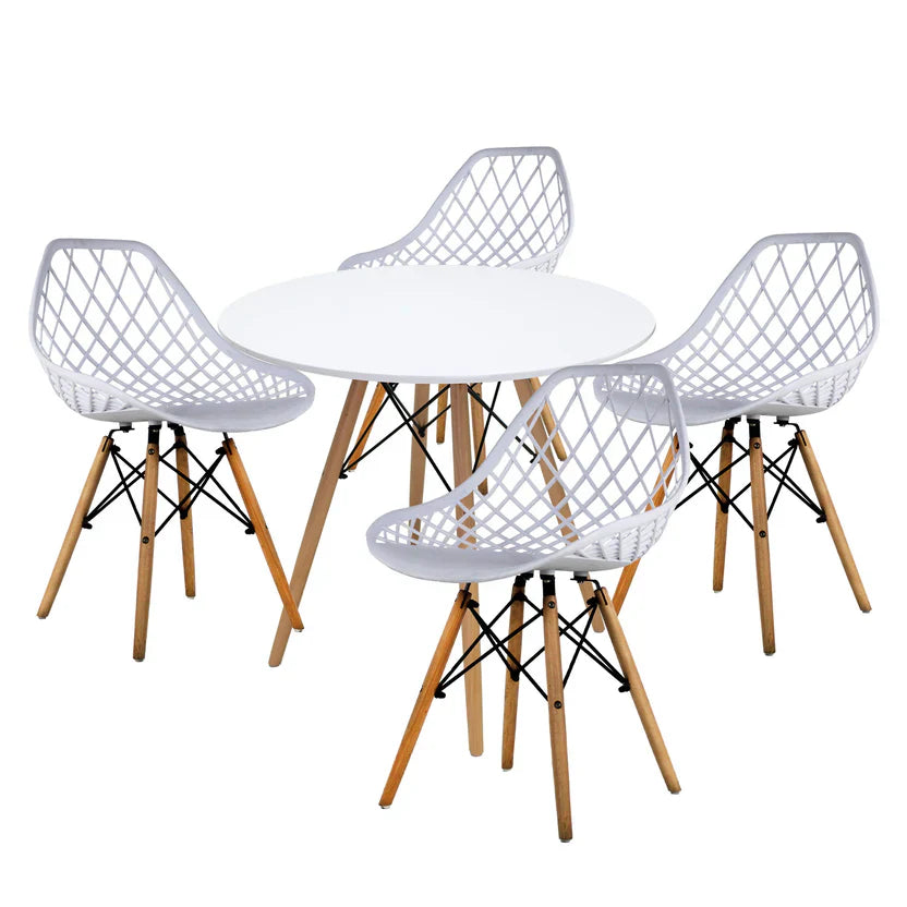 Comedor Mesa Oslo 80 + 4 Sillas Vento