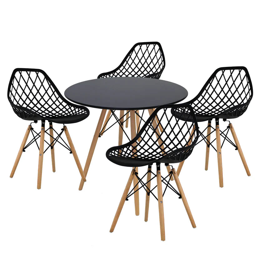 Comedor Mesa Oslo 80 + 4 Sillas Vento