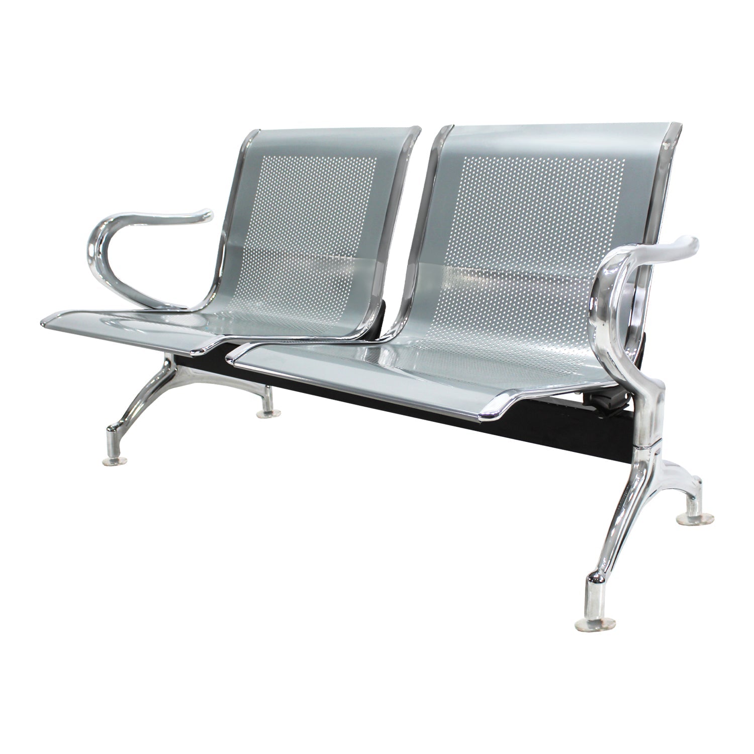 Banca De 2 Plazas Metálica de estructura sólida y segura