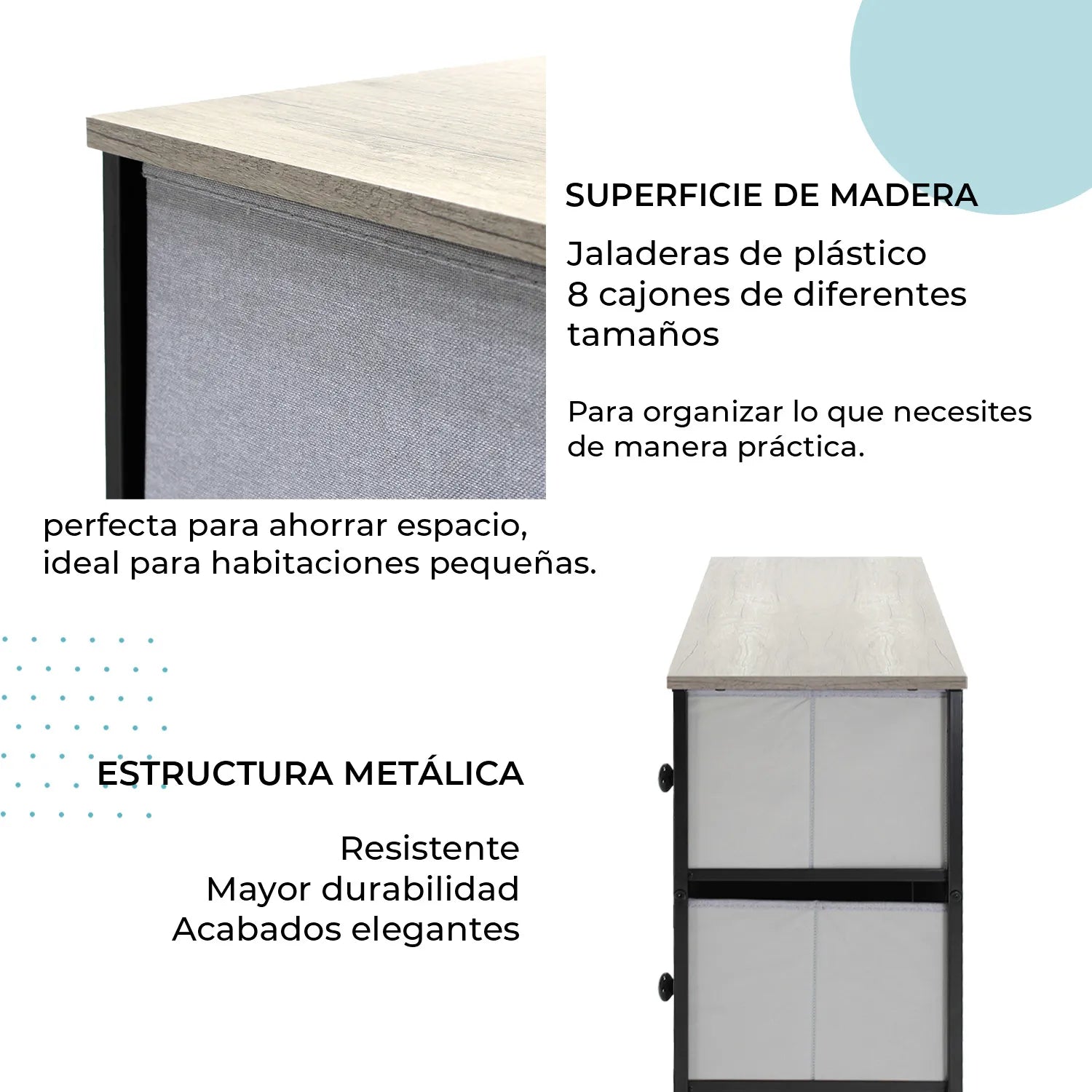 Credenza Organizador Sava 8 Cajones 8