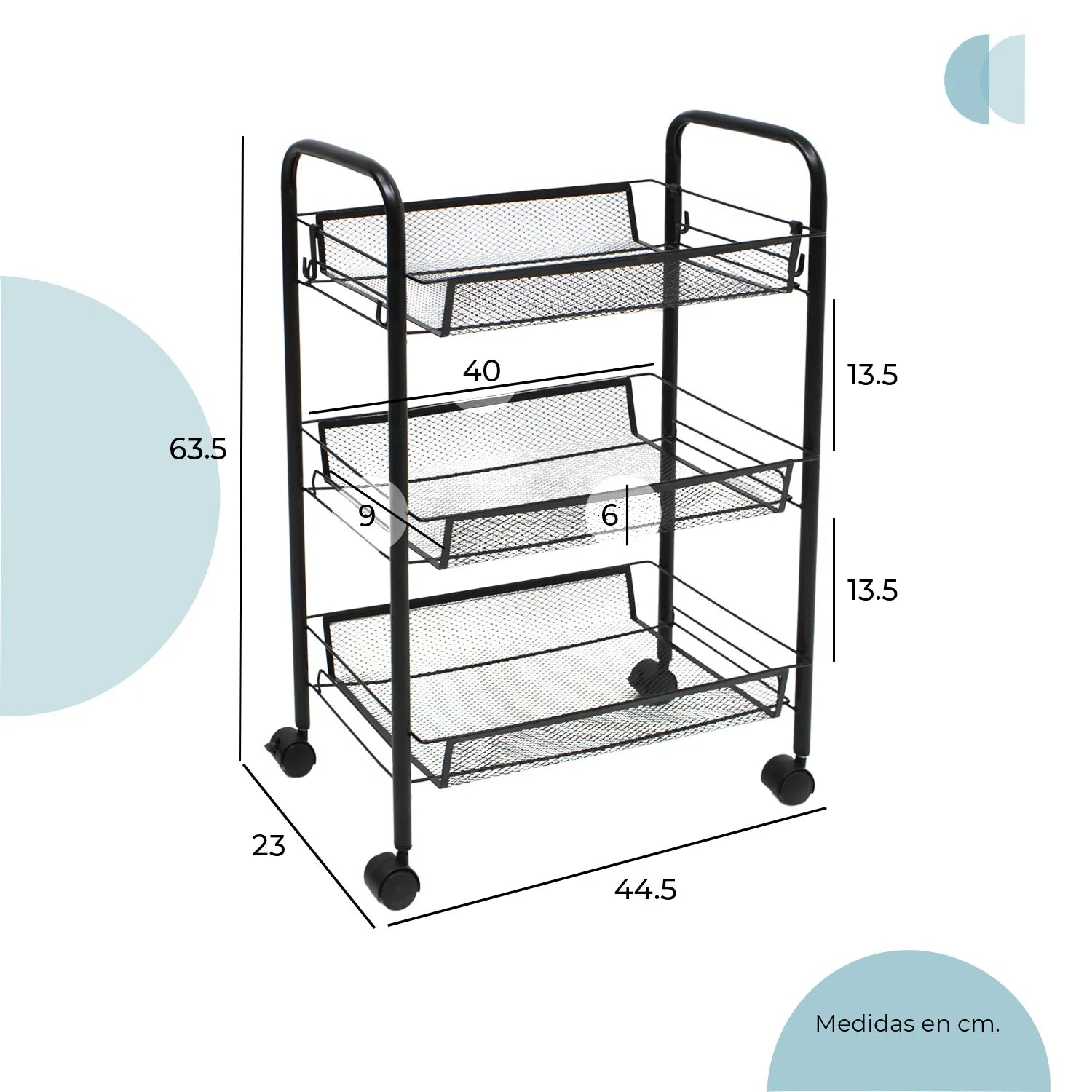 Carrito Organizador Hogar Talsi 9