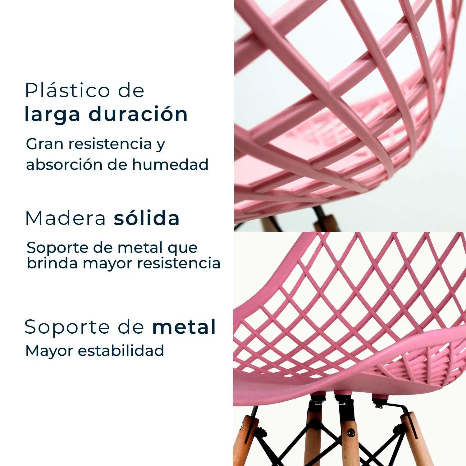 Set de 2 Sillas Oslo Vento | Sillas Eames para comedor 3