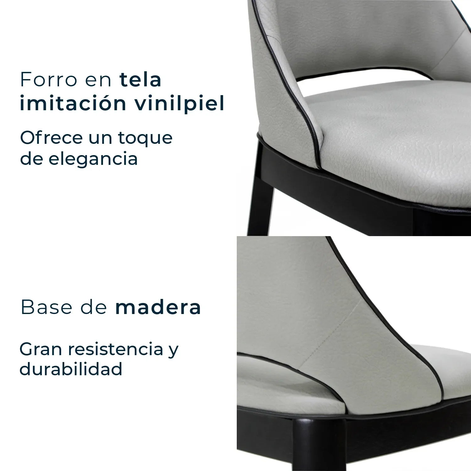 Set de 2 Sillas de comedor Branco 9