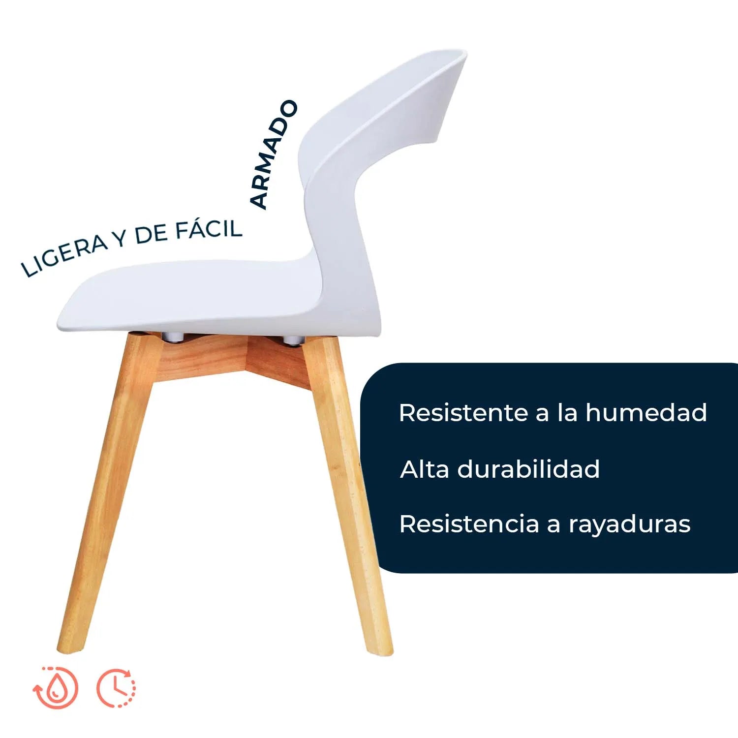 Set de 4 sillas Moura 9