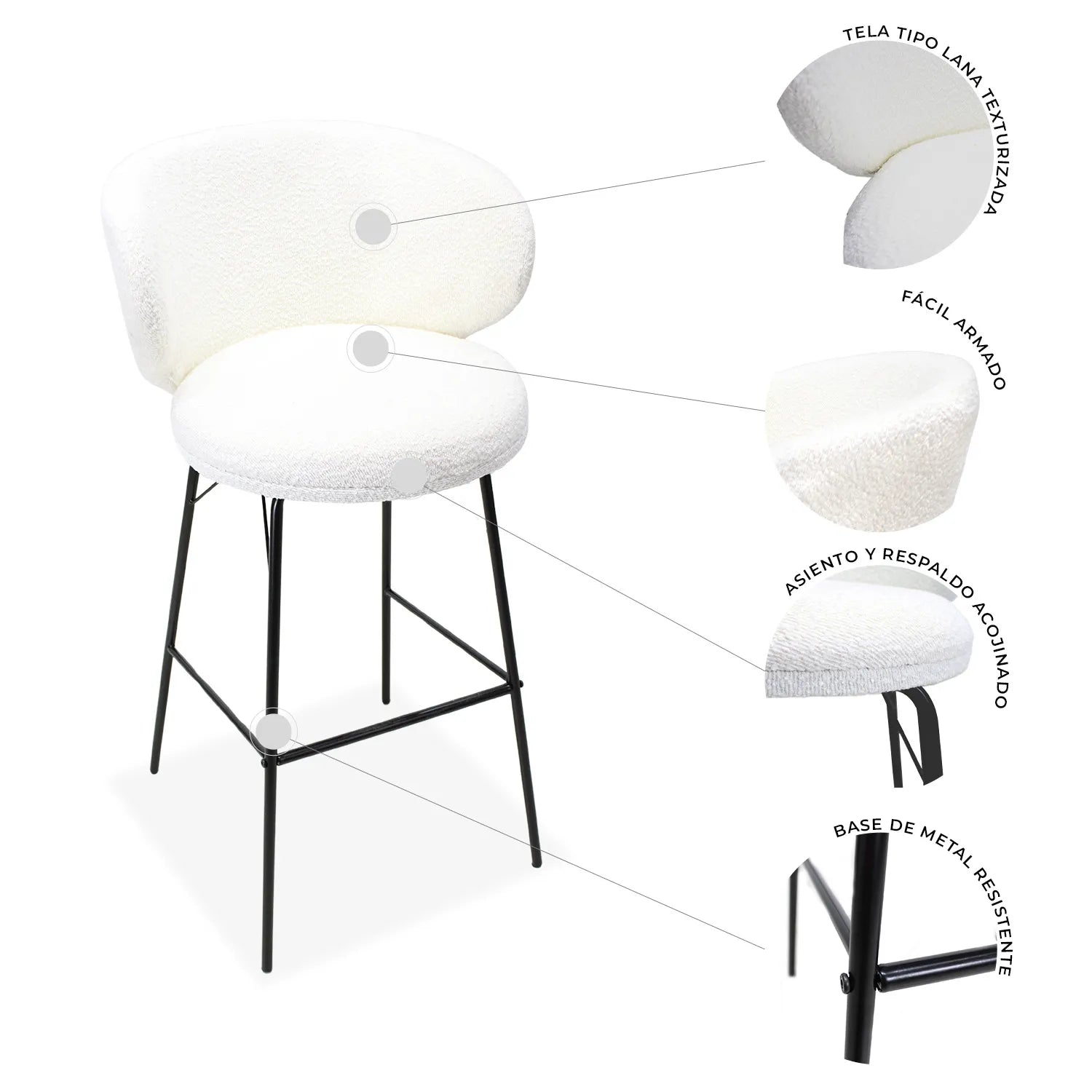 Set de 2 Bancos Tucson 9001 9