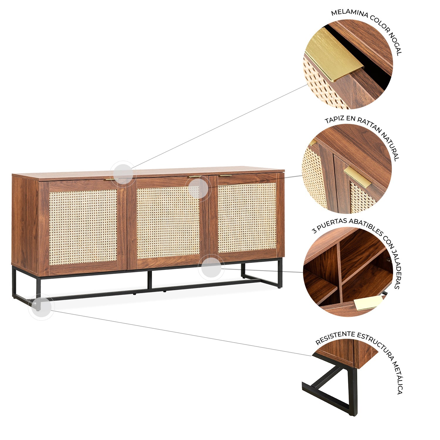 Credenza Akumal Rattan 7