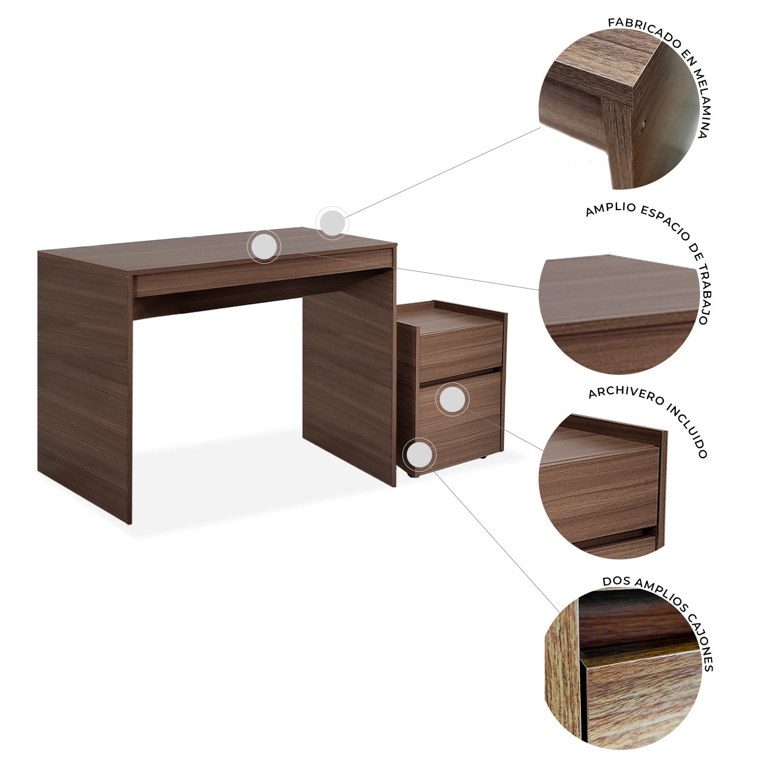 Escritorio con archivero Monterosso 7