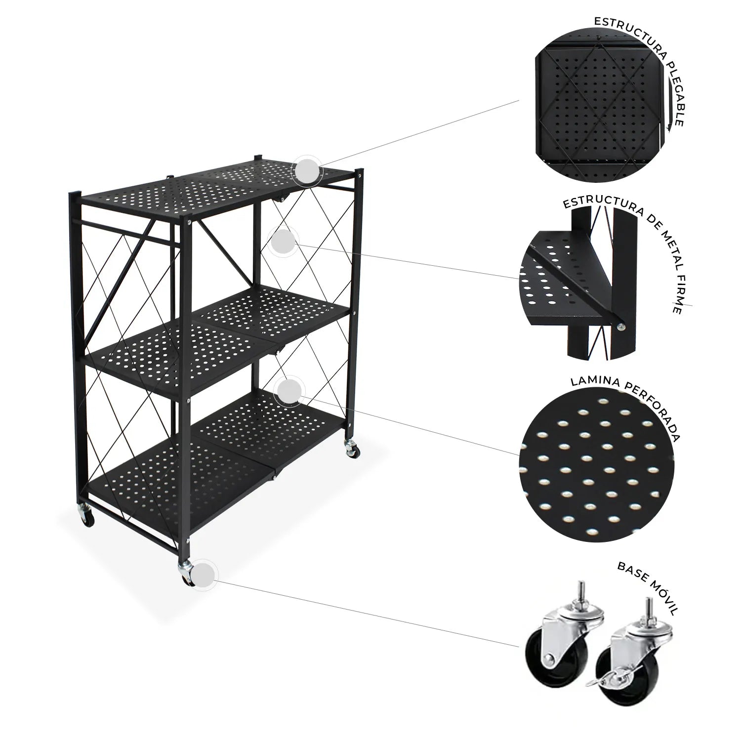 Estante plegable Tartu 1683 Bajo 10