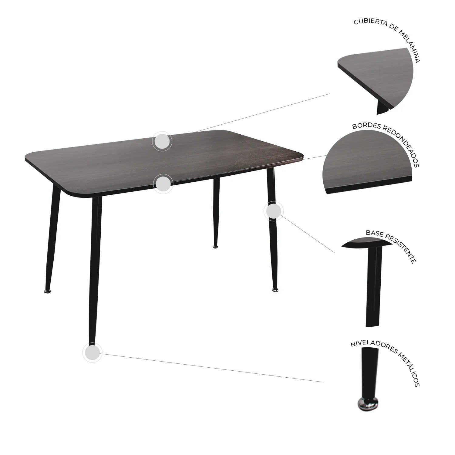 Mesa de Comedor Rectangular Murcia 7