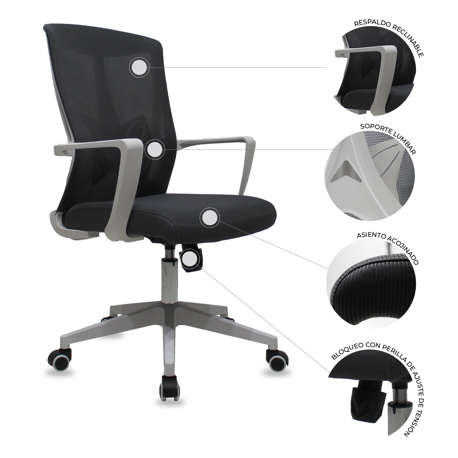 Silla Ejecutiva Perugia 240BW 8