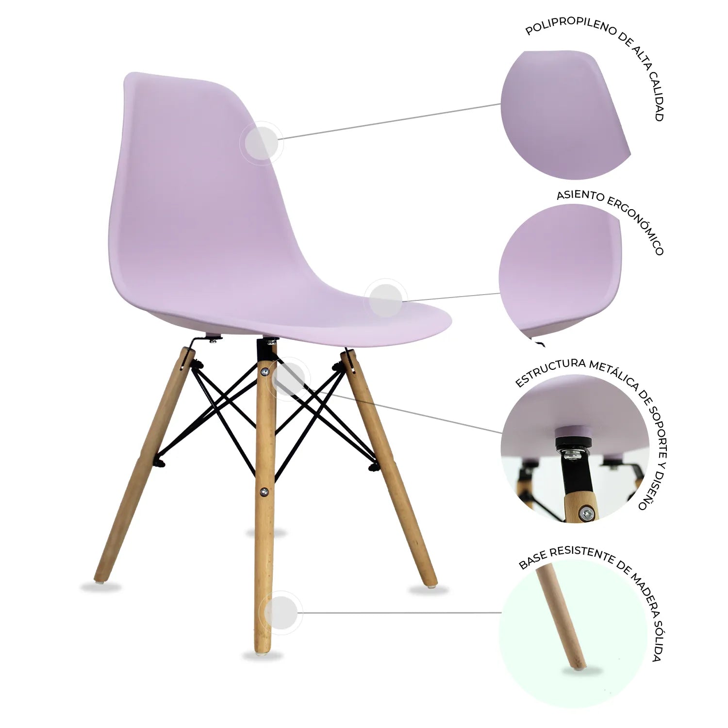 Silla Oslo Eames | Silla de comedor escandinava 4