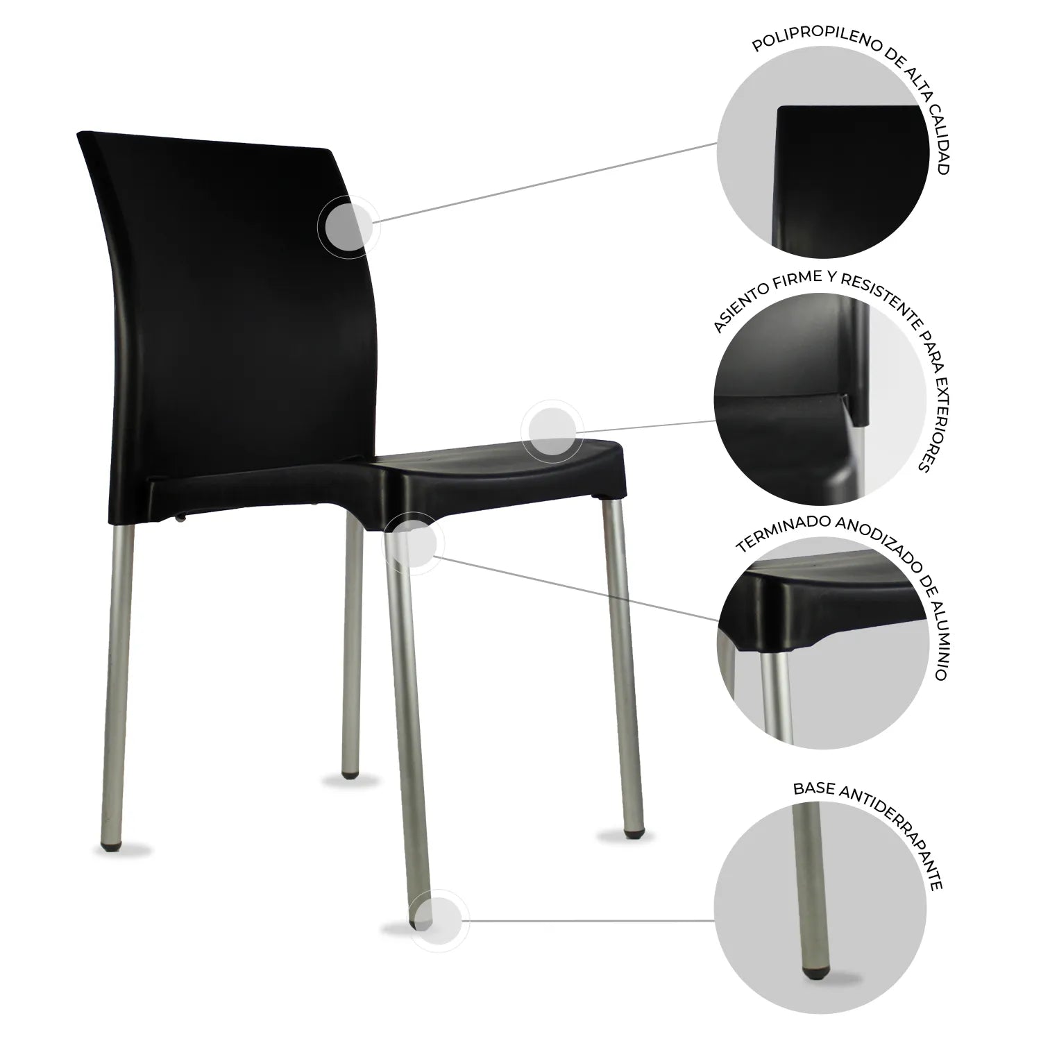 Silla Vivanti | Silla para interior y exterior resistente UV 6