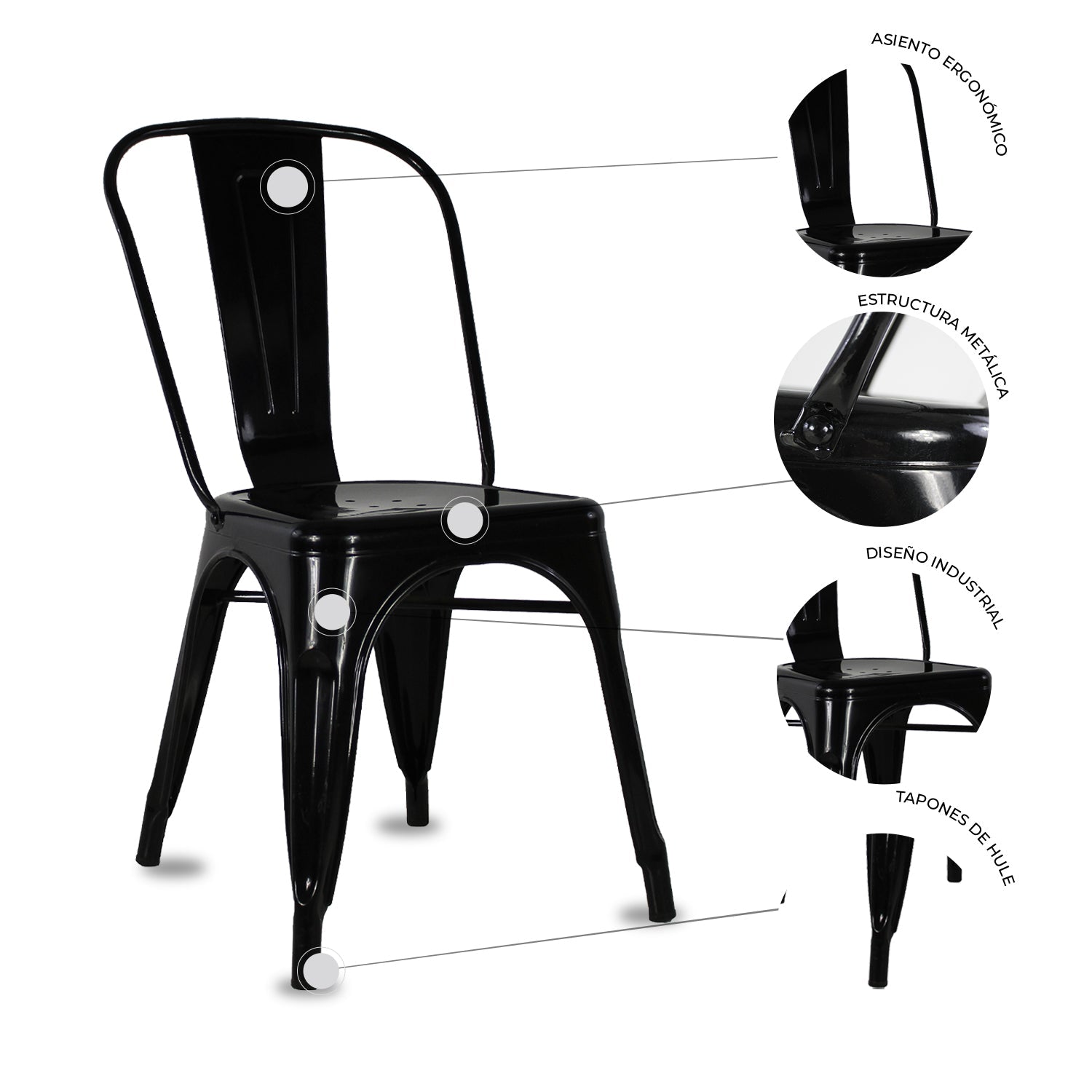 Set De 4 Sillas Gante 5