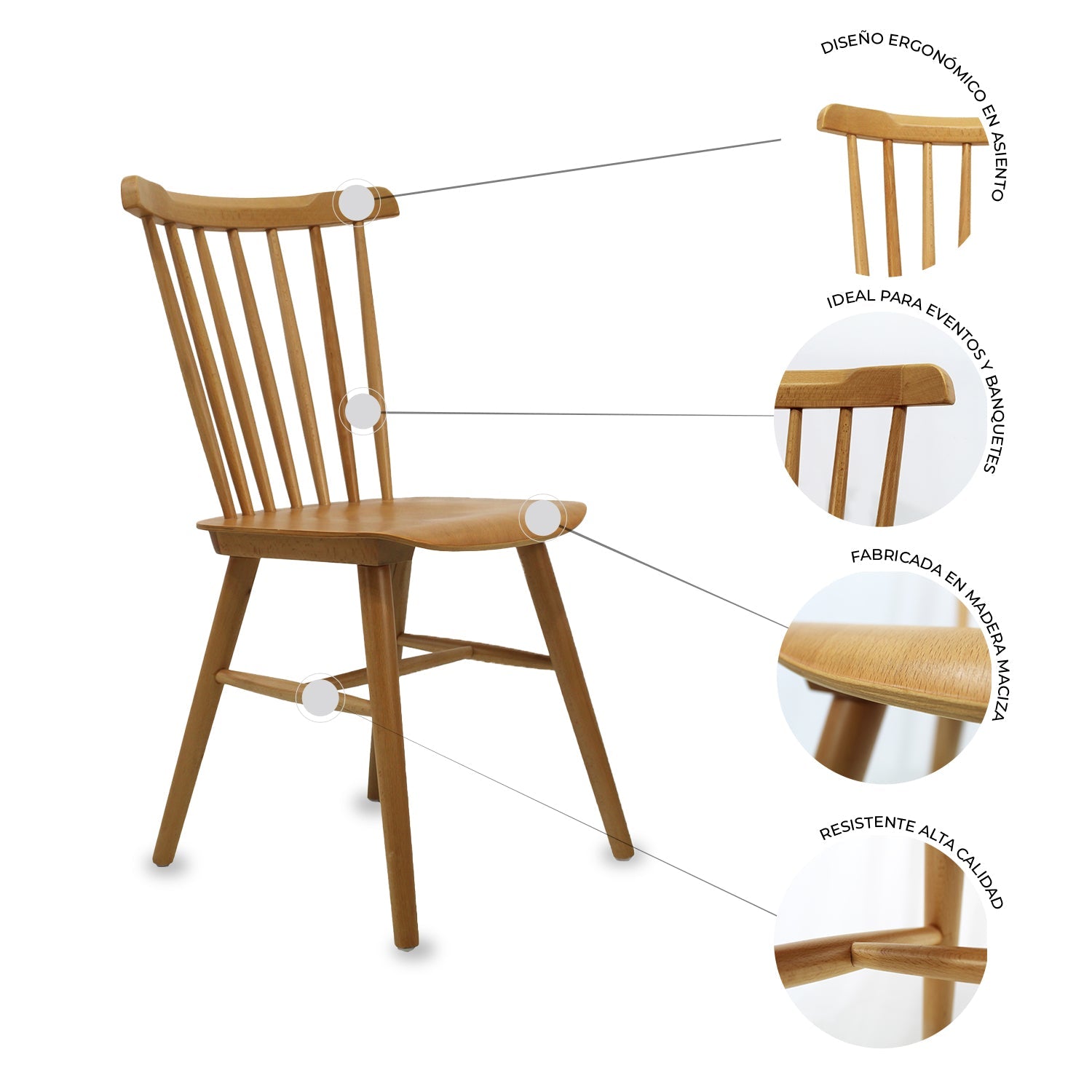 Silla Keops Natural 8