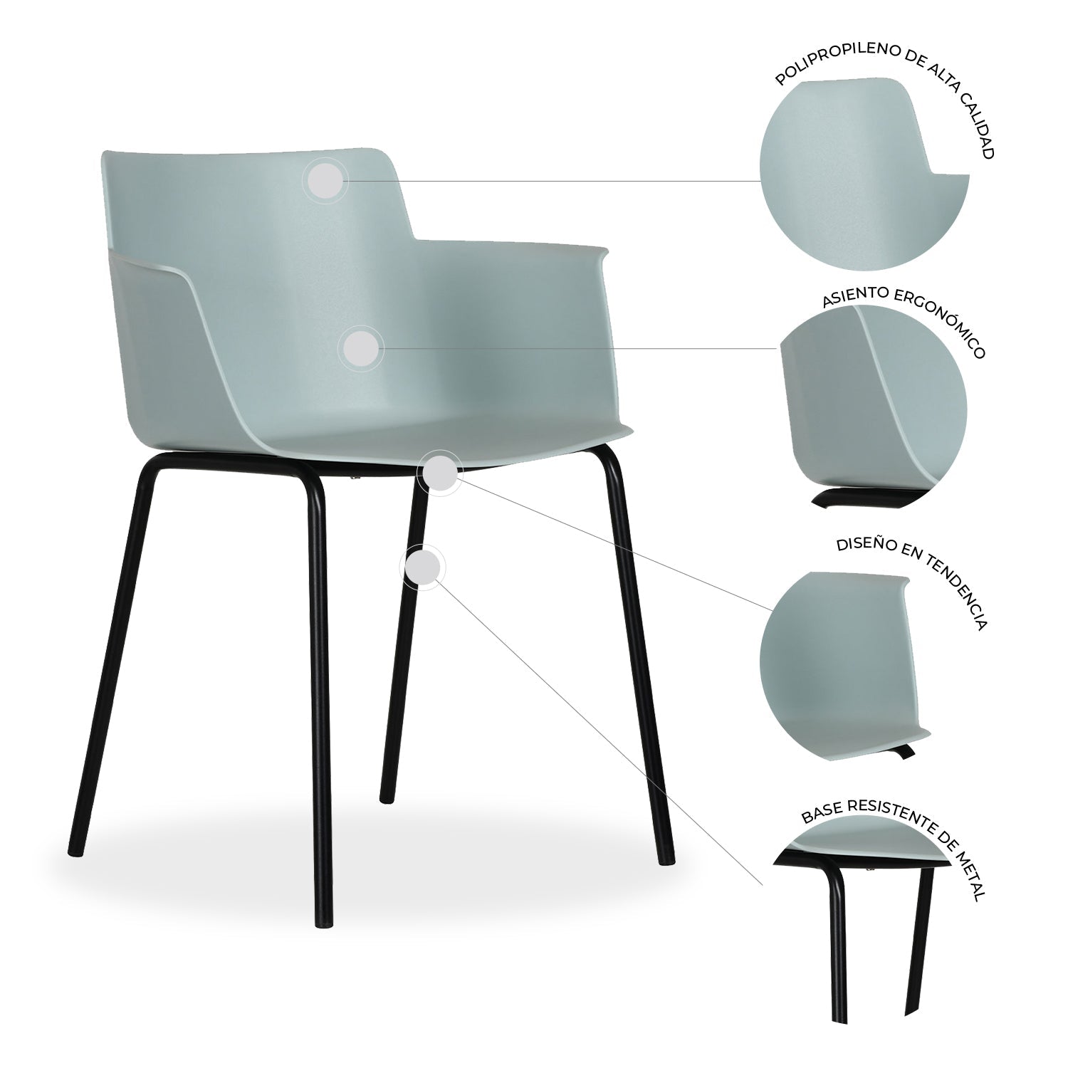 Set de 4 Sillas Potenza 6