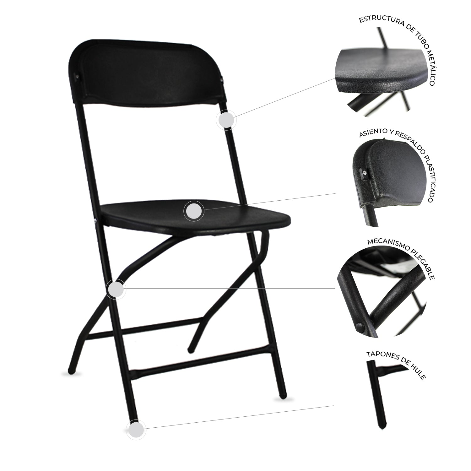 Silla Plegable de Polipropileno 9