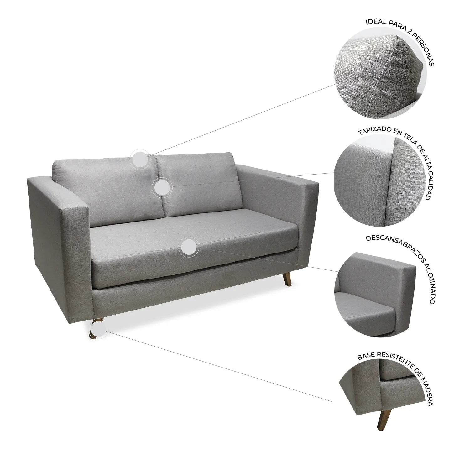 Sofá loveseat Arcat 8