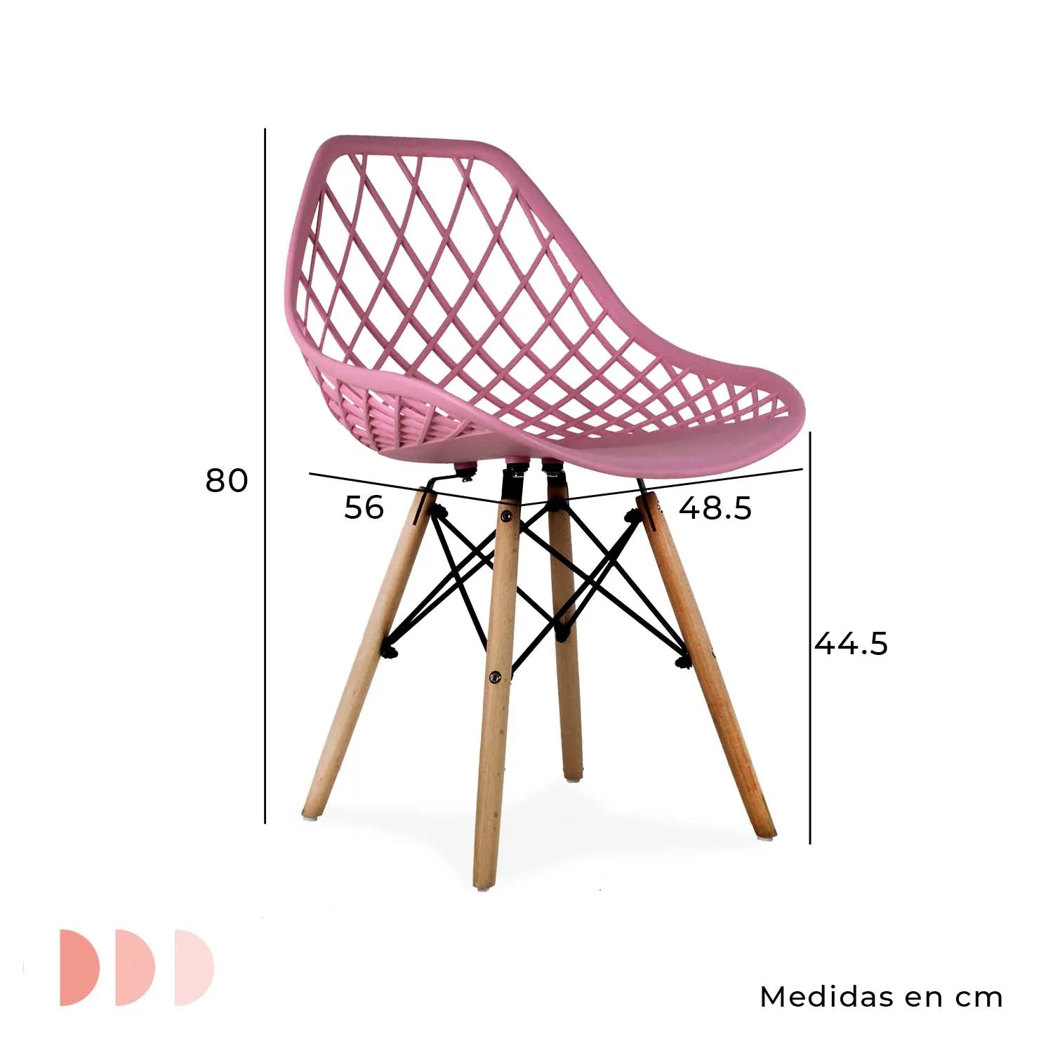 Silla Oslo Vento | Silla Eames para comedor con diseño calado 5