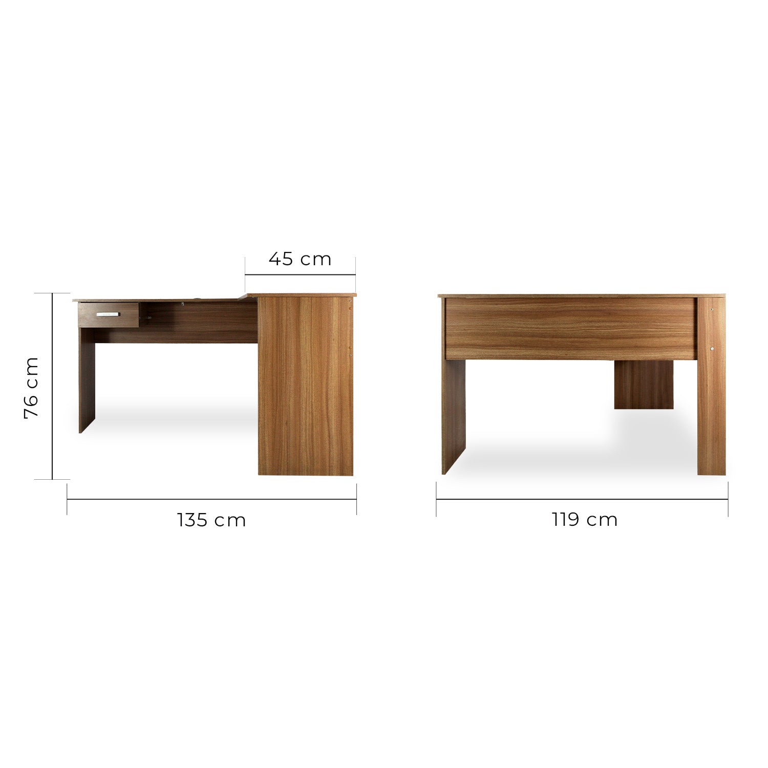 Escritorio Fénix en L con cajón | Home office y oficina 8