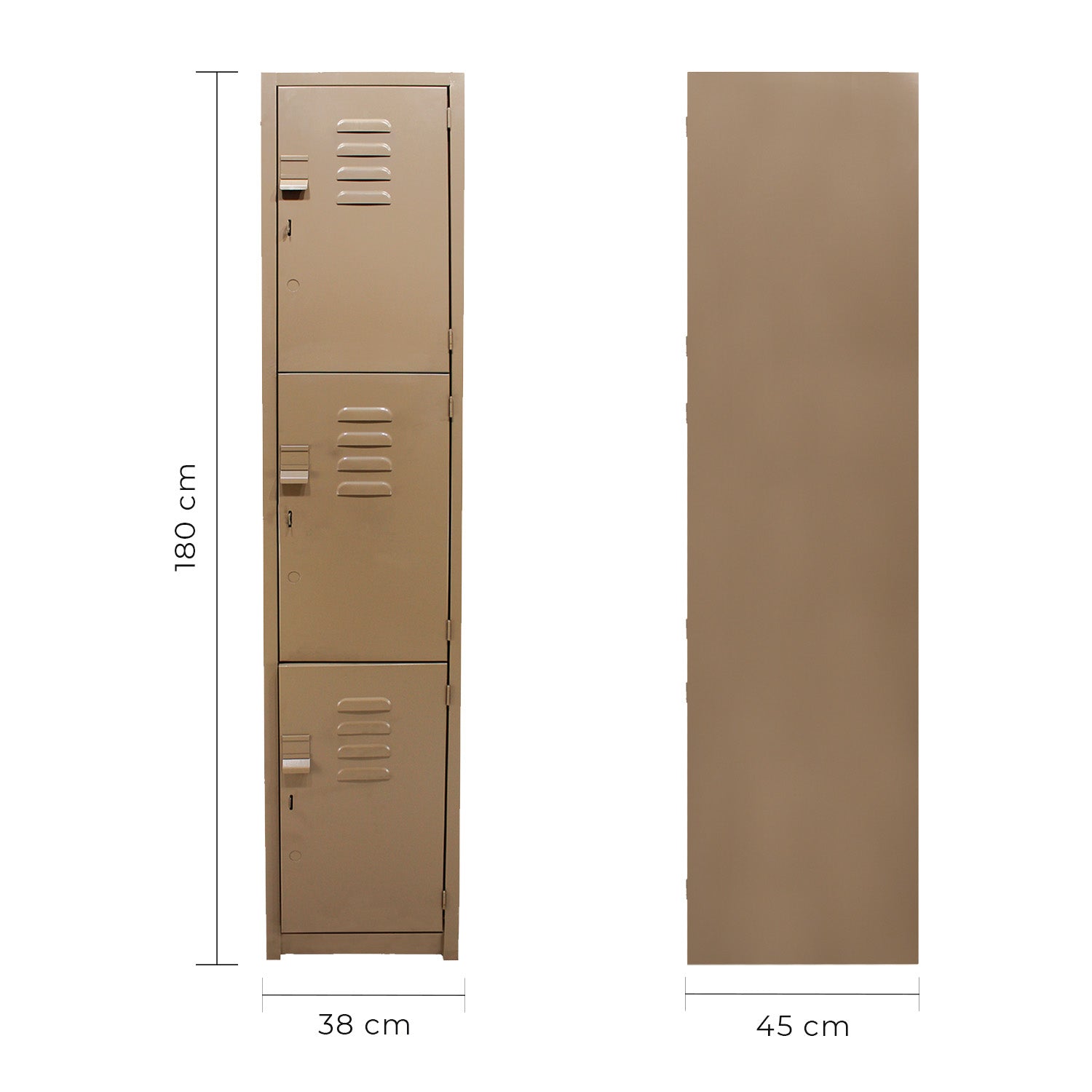 Locker 3 Puertas 180X38X45 9