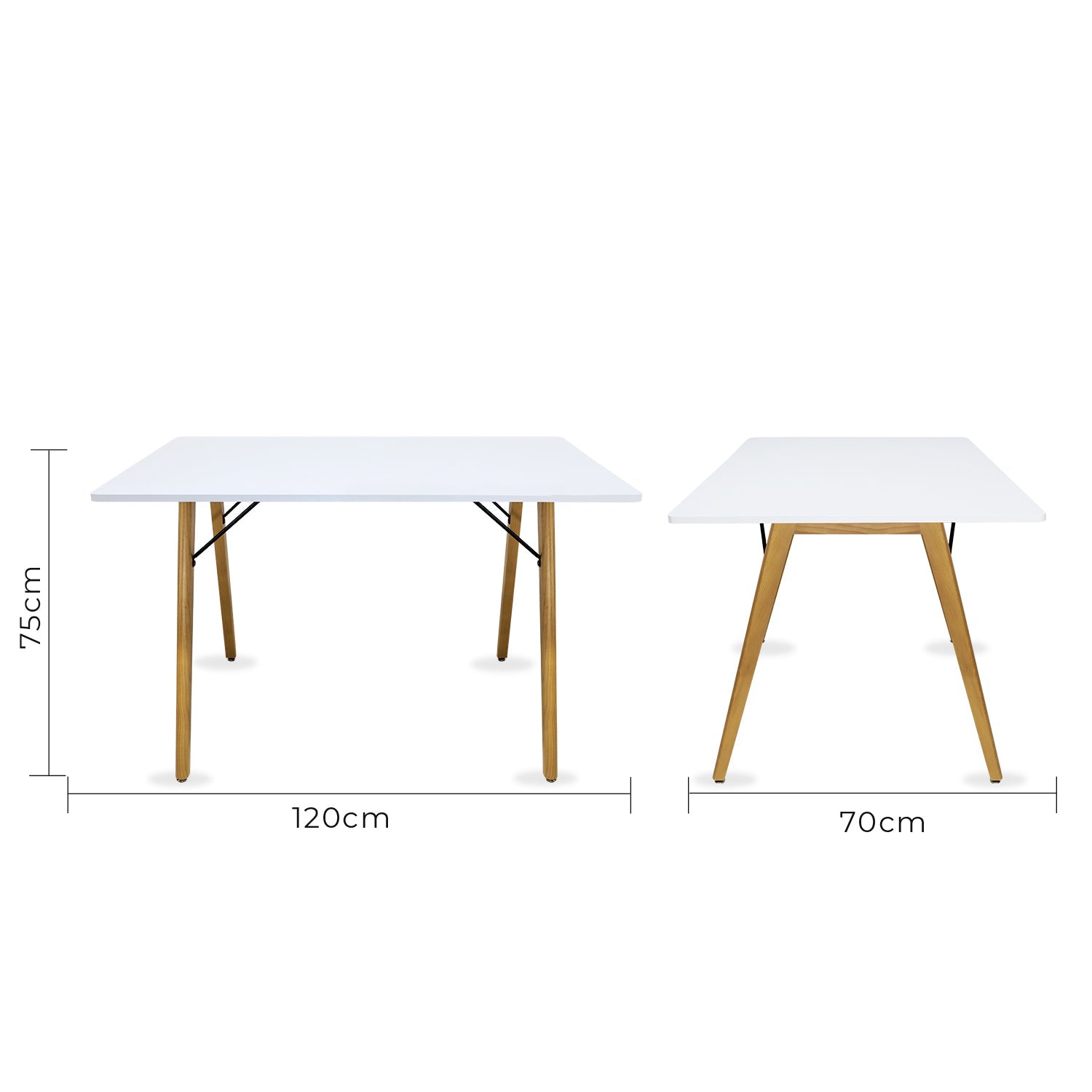 Mesa de Comedor Rectangular Frankfurt 120cm 5