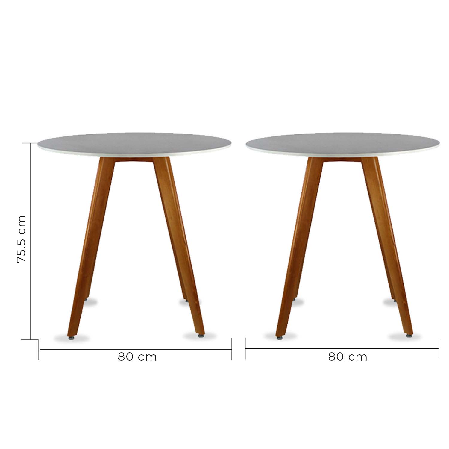Mesa de Comedor Circular Frankfurt 80cm 7