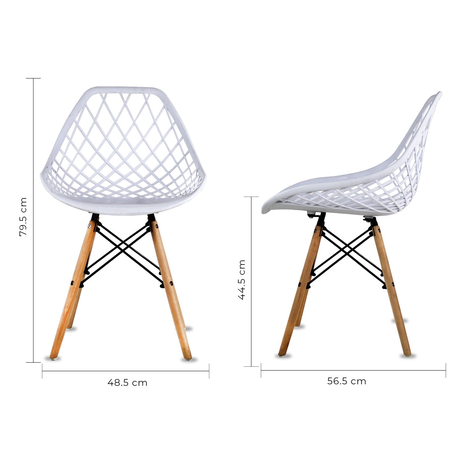 Set de 4 Sillas Oslo Vento 8