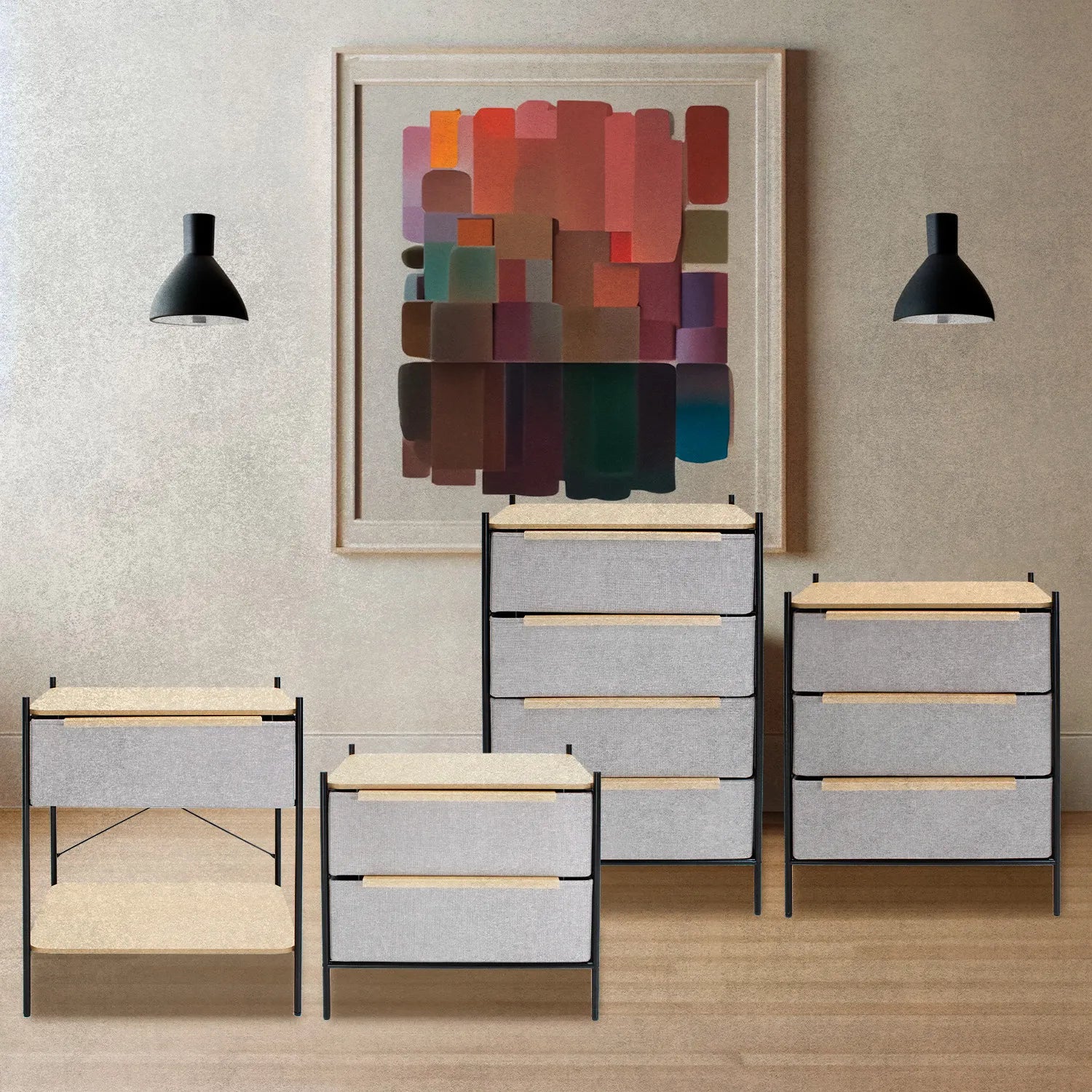 Buró Organizador Pilsen 2 Cajones 10