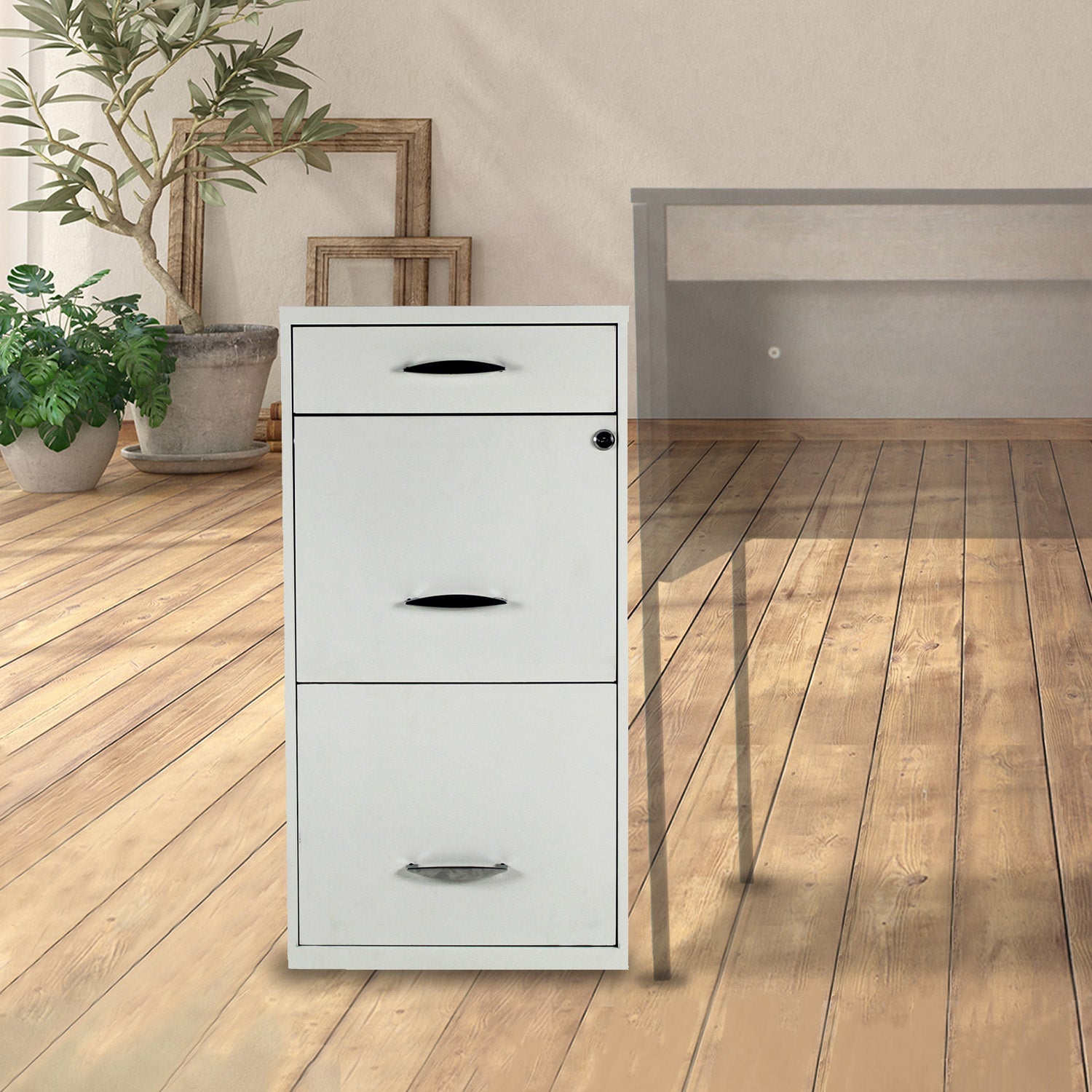 Archivero Metálico 2+1 gavetas Carta 18871  Blanco 8