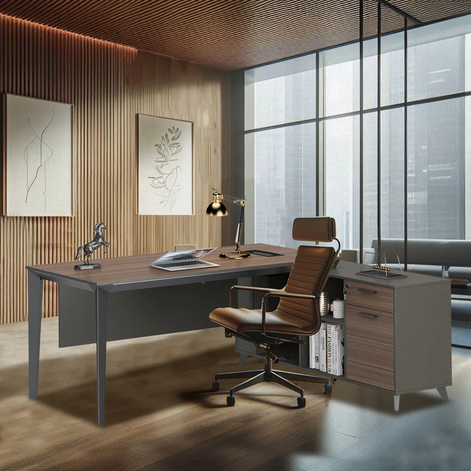 Escritorio ejecutivo Cracovia 180 Lateral 6