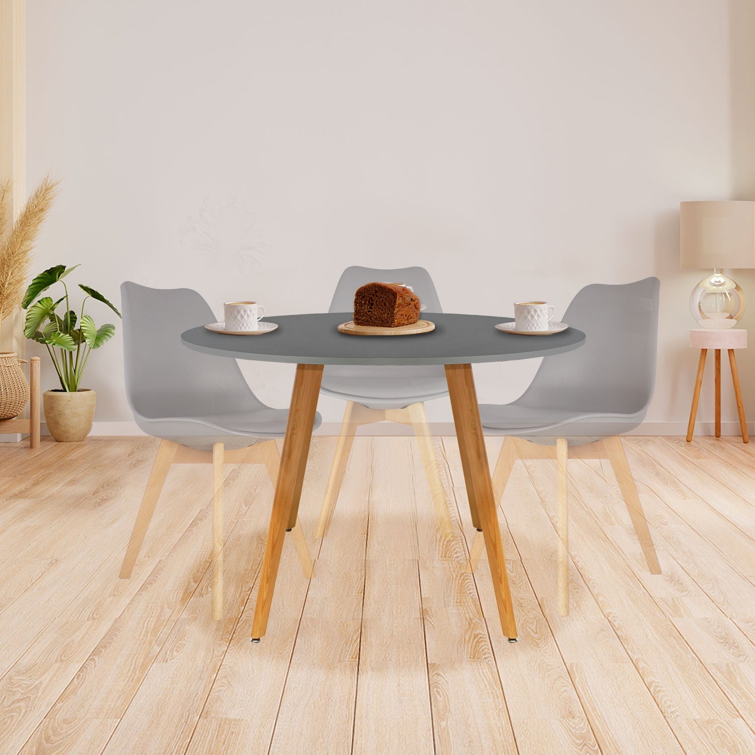 Mesa de Comedor Circular Frankfurt 100cm 4