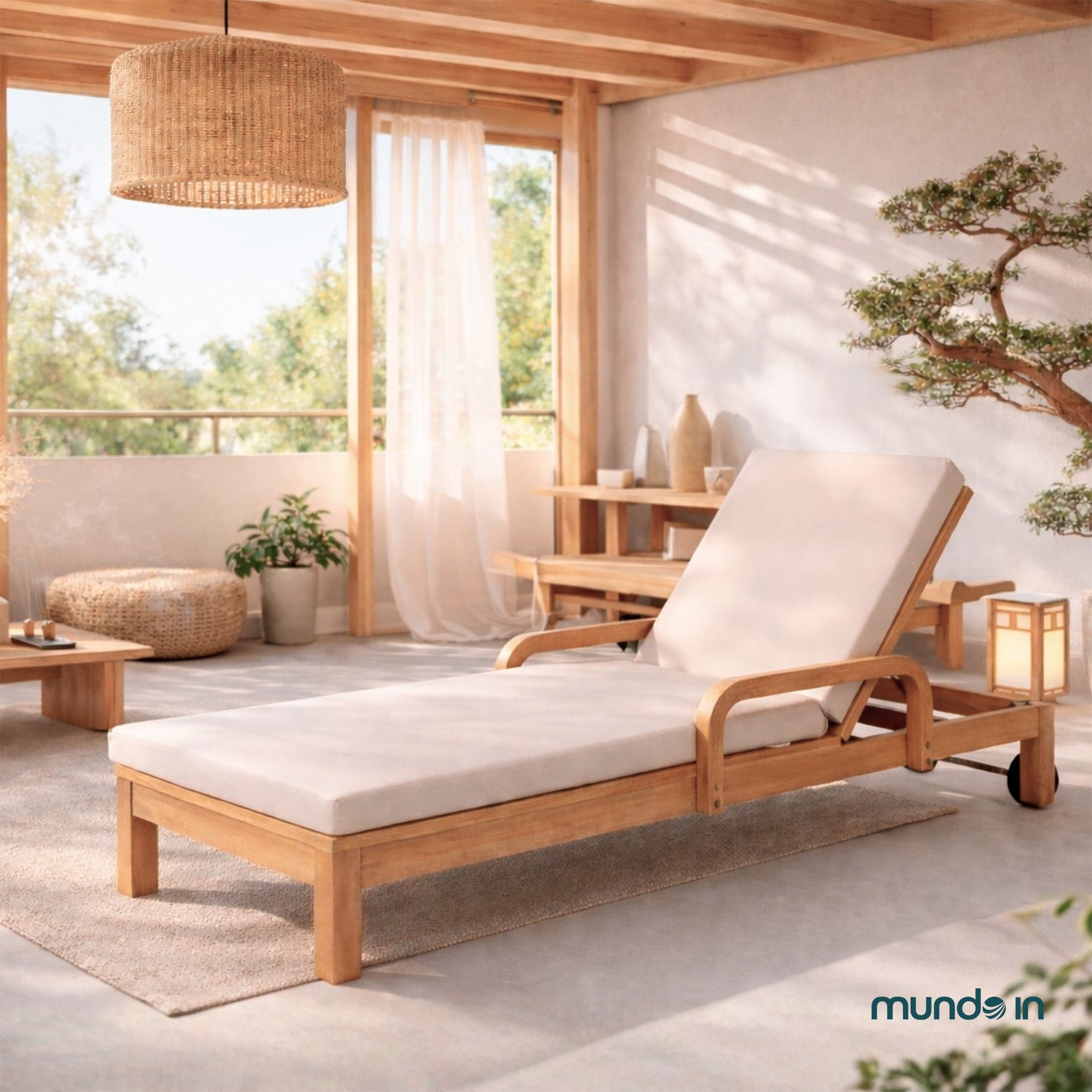 Camastro de madera individual Saona 5