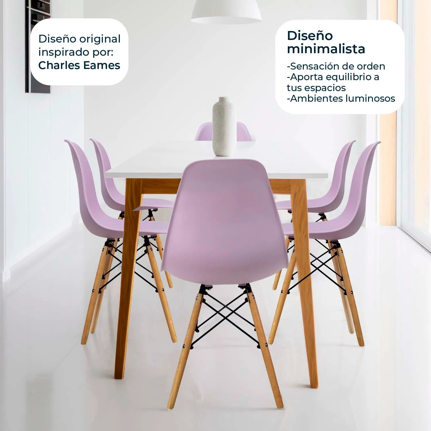 Silla Oslo Eames | Silla de comedor escandinava 7