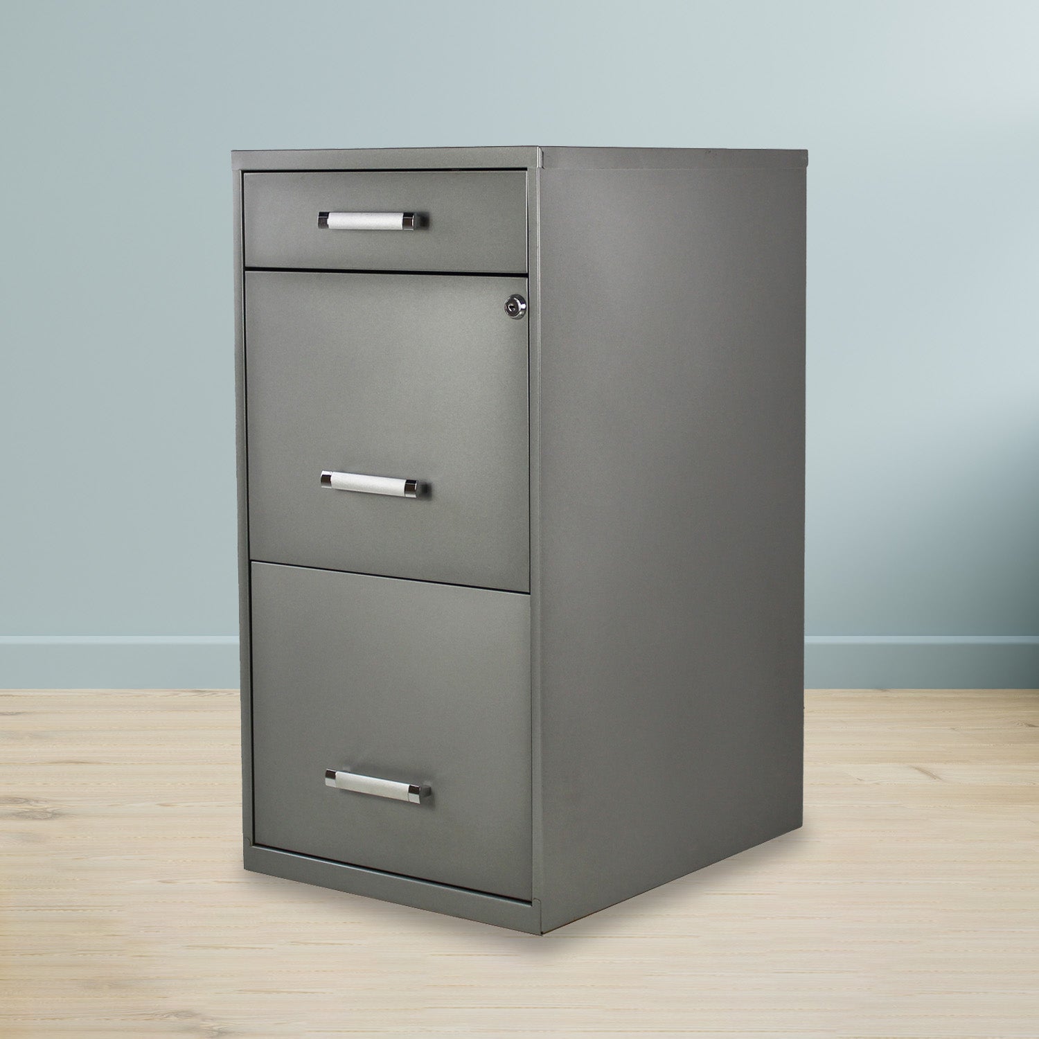 Archivero Metálico 2+1 gavetas Carta 17069 Gris 9