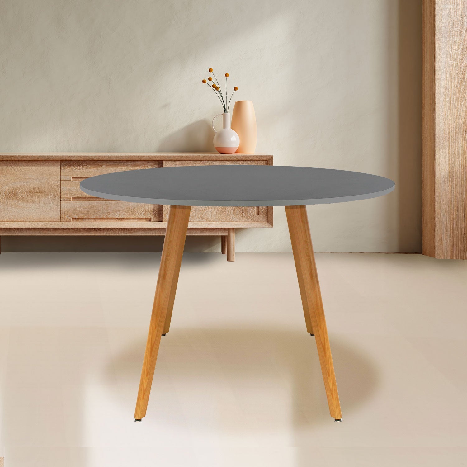 Mesa de Comedor Circular Frankfurt 100cm 5