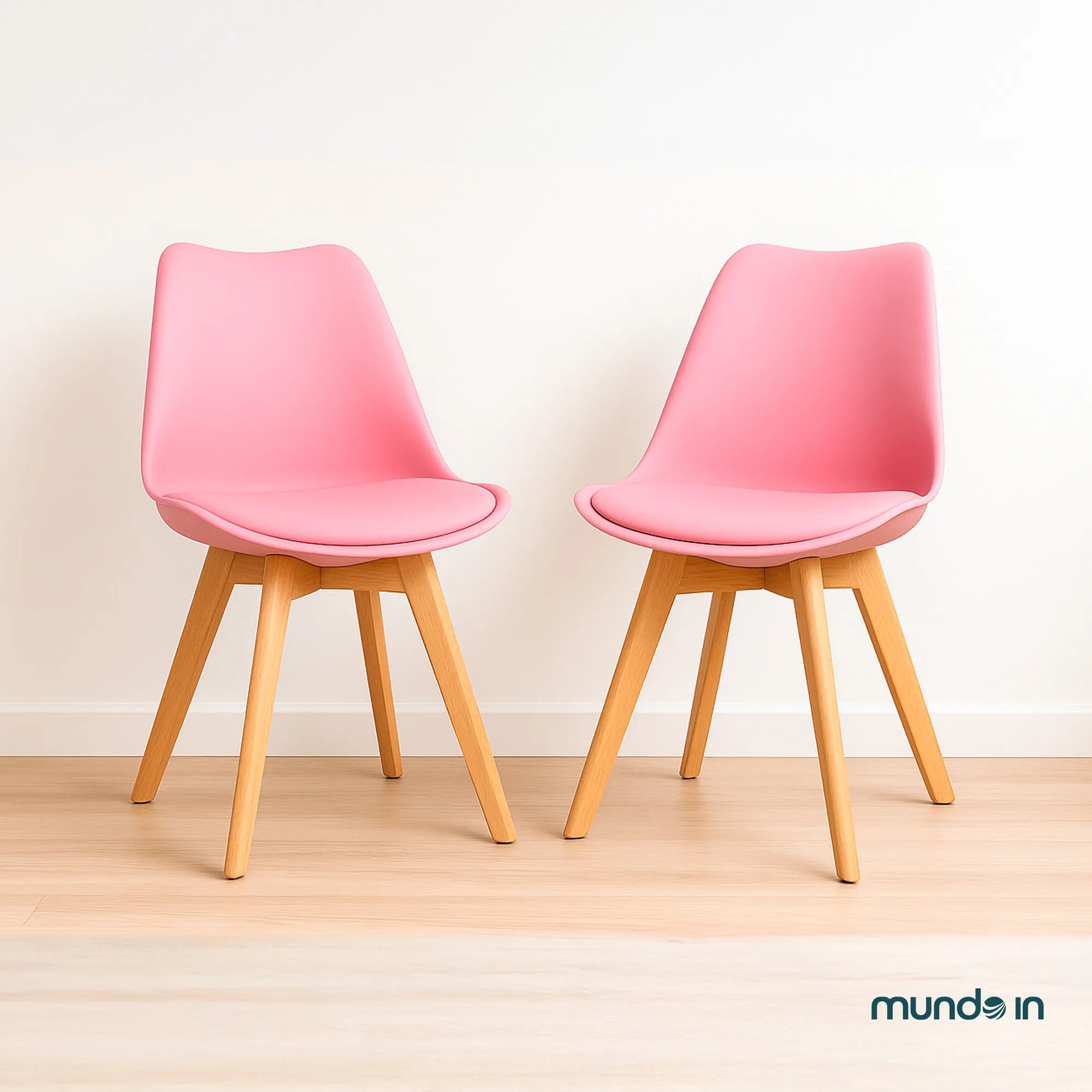 Set de 2 Sillas Frankfurt | Sillas Eames acojinadas para comedor 5