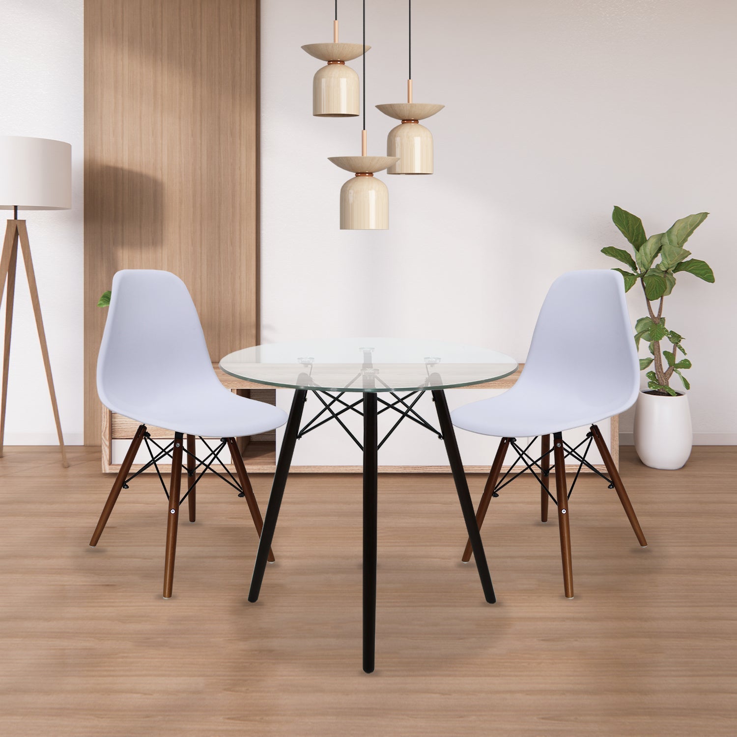 Set de 4 Sillas Oslo Nogal 9