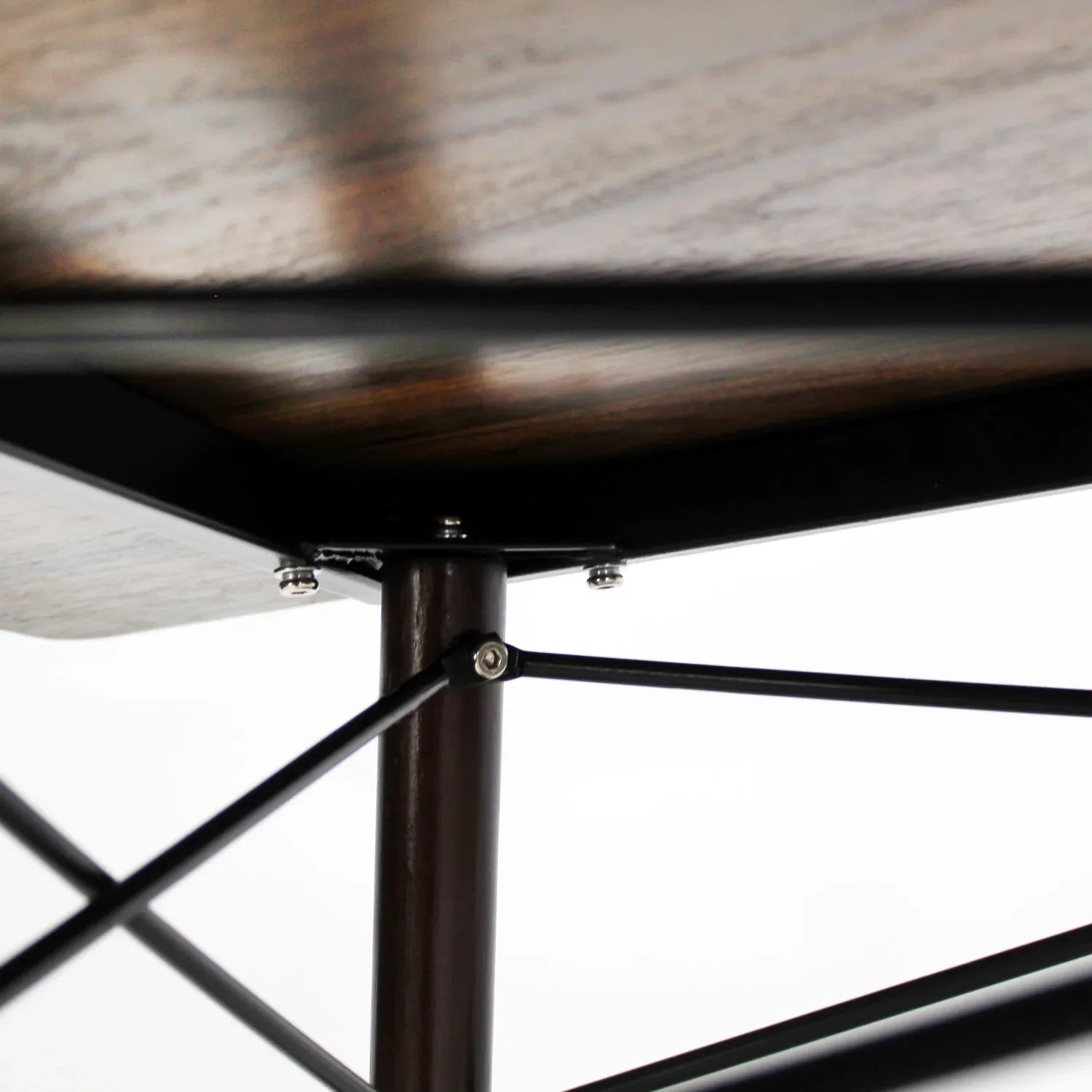 Comedor Mesa Oslo Rectangular Nogal + 4 Sillas Oslo 5