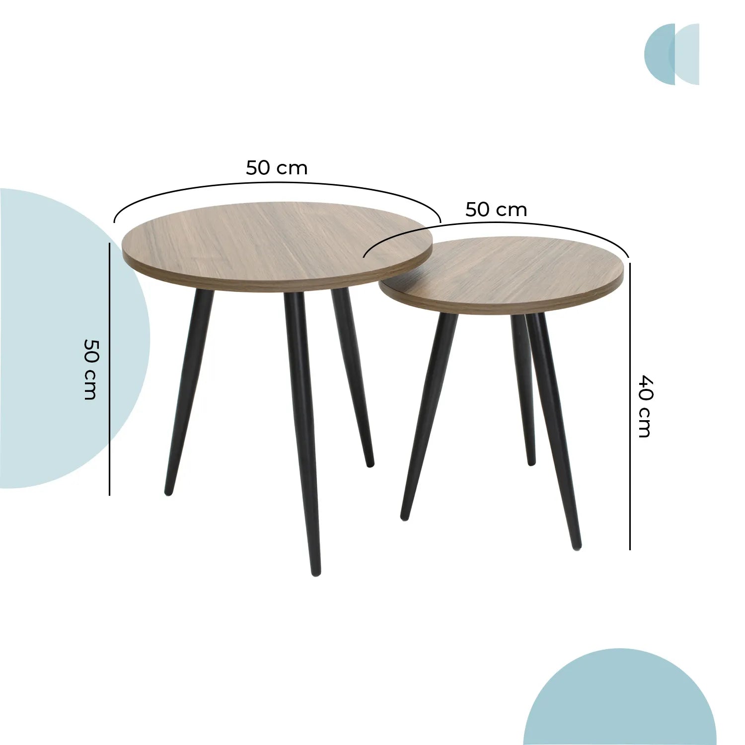 Mesas laterales Batam 9364 8