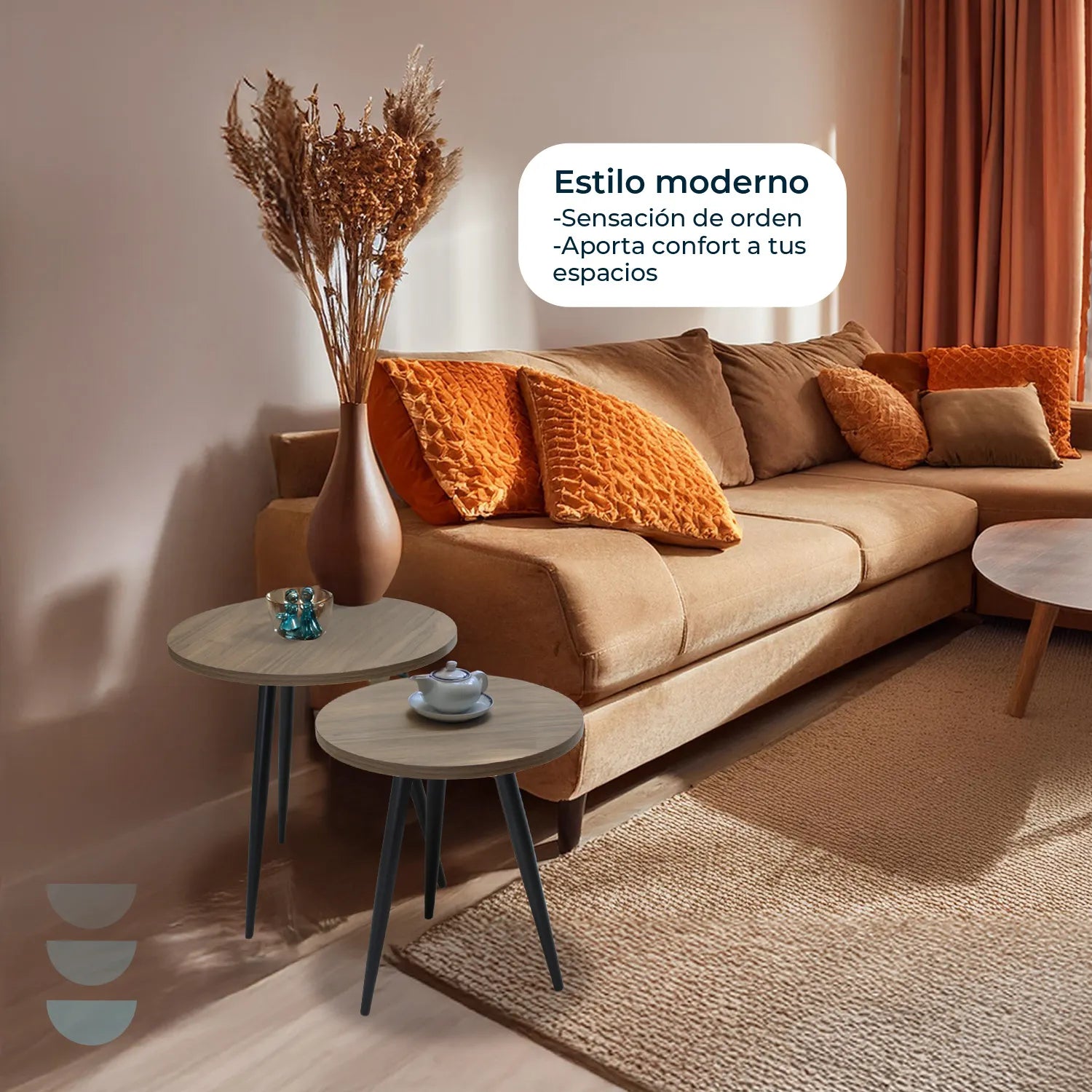 Mesas laterales Batam 9364 9