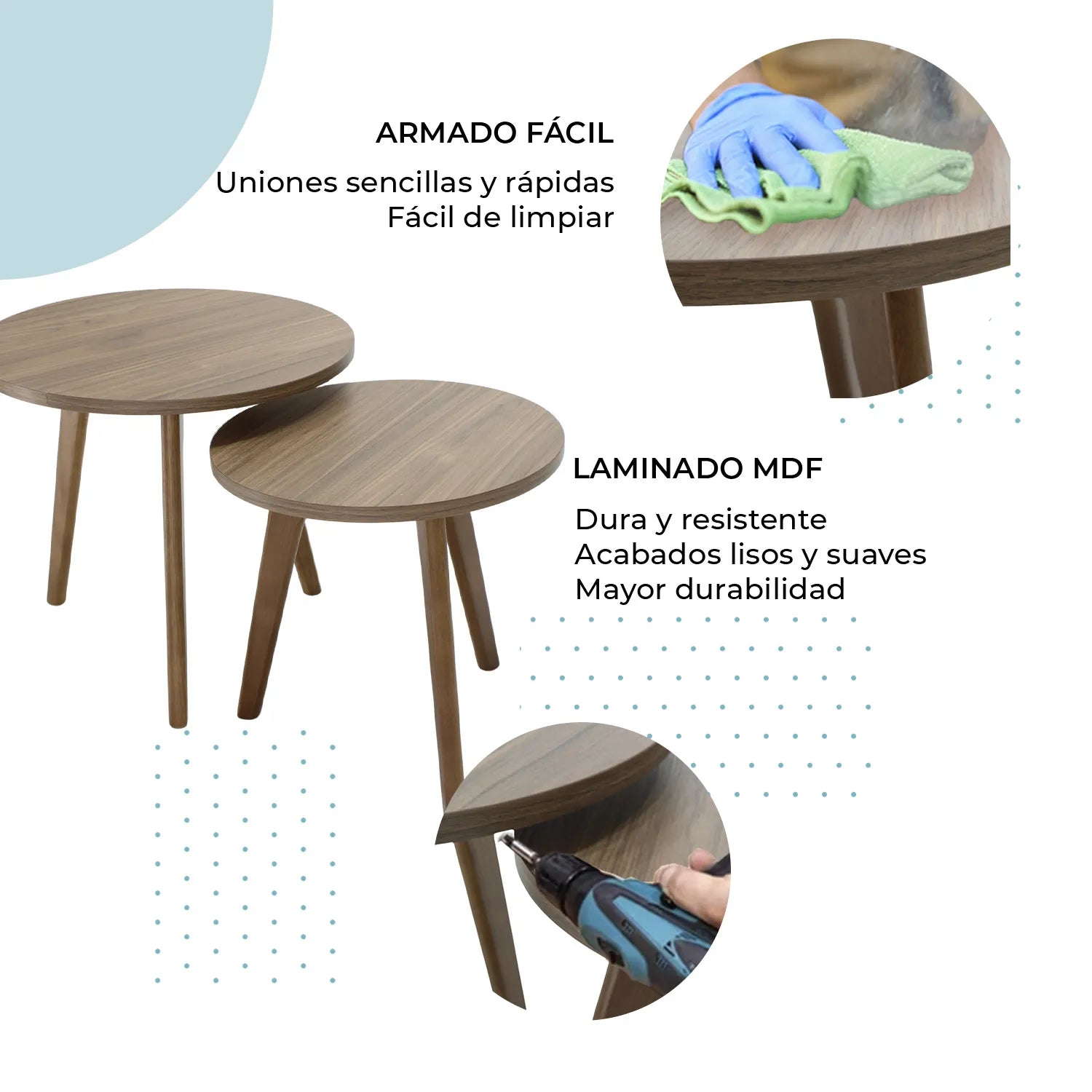 Mesas laterales Bulan 9363 5