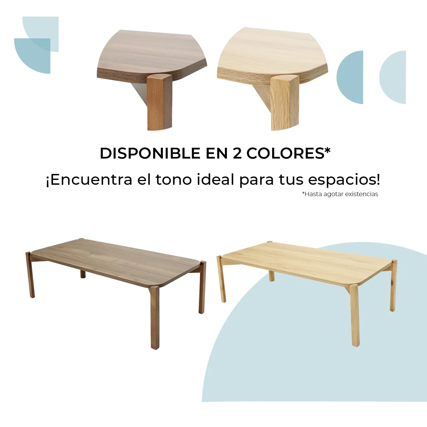 Mesa de centro recta Palu 100x50 19603 8