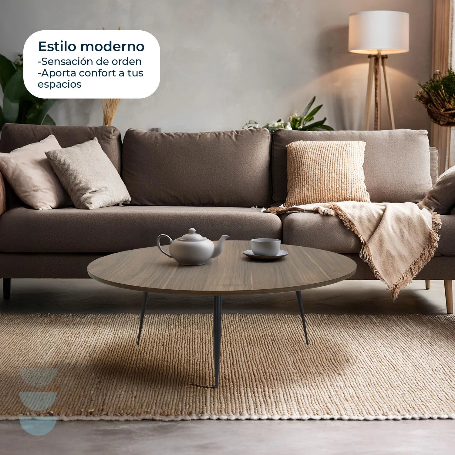 Mesa de centro 80cm 1007L Batam 9