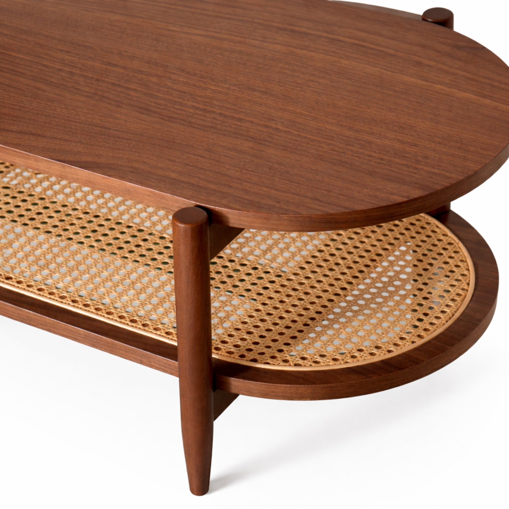 Mesa de centro rectangular Kangar – Encino o nogal 120x60 15