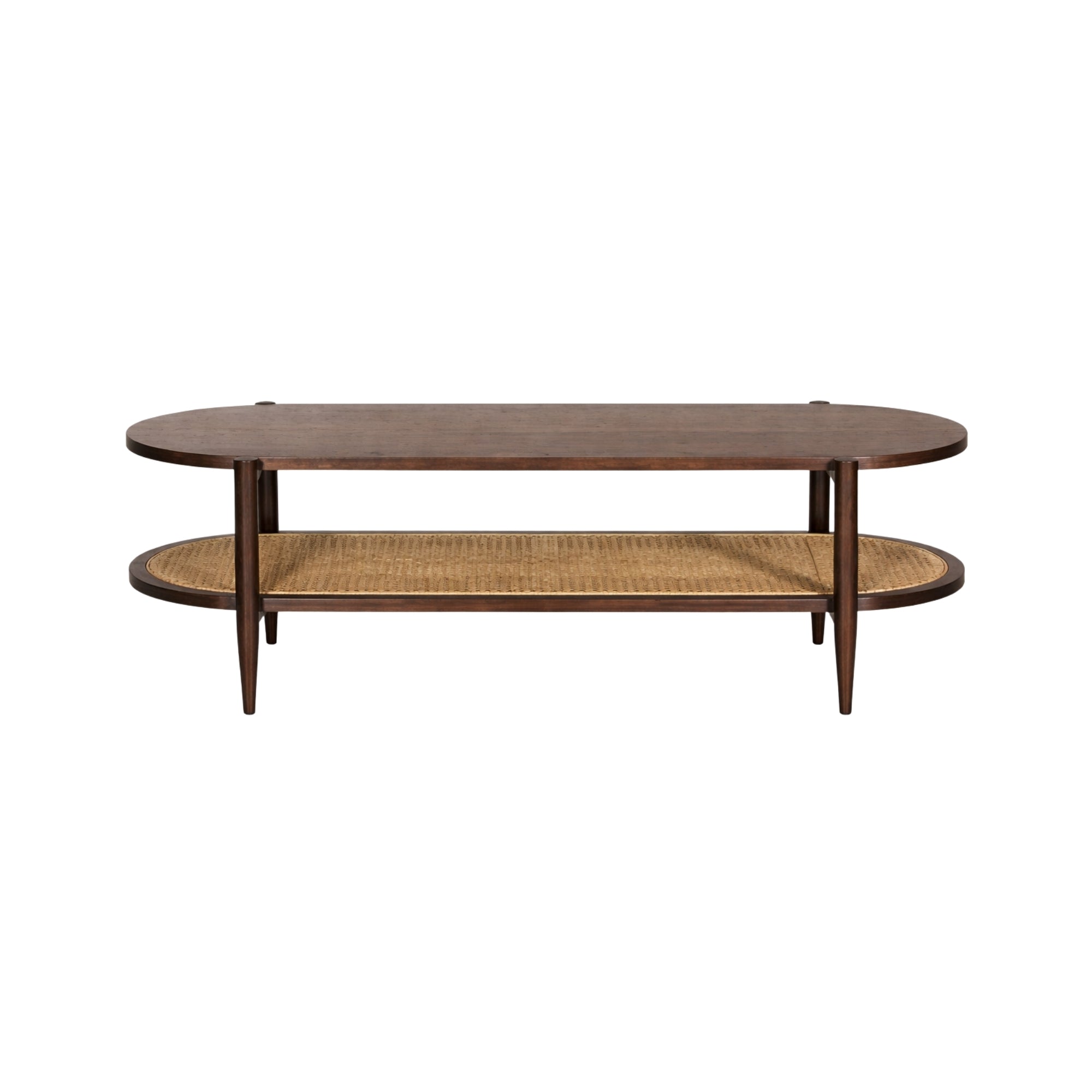 Mesa de centro rectangular Kangar – Encino o nogal 120x60 12