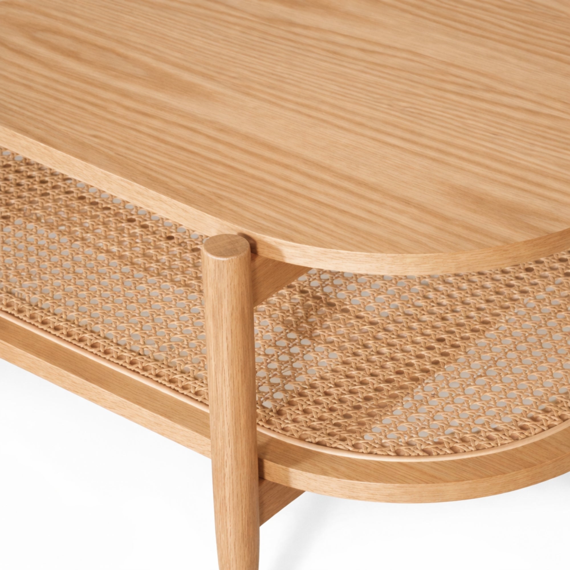 Mesa de centro rectangular Kangar – Encino o nogal 120x60 6