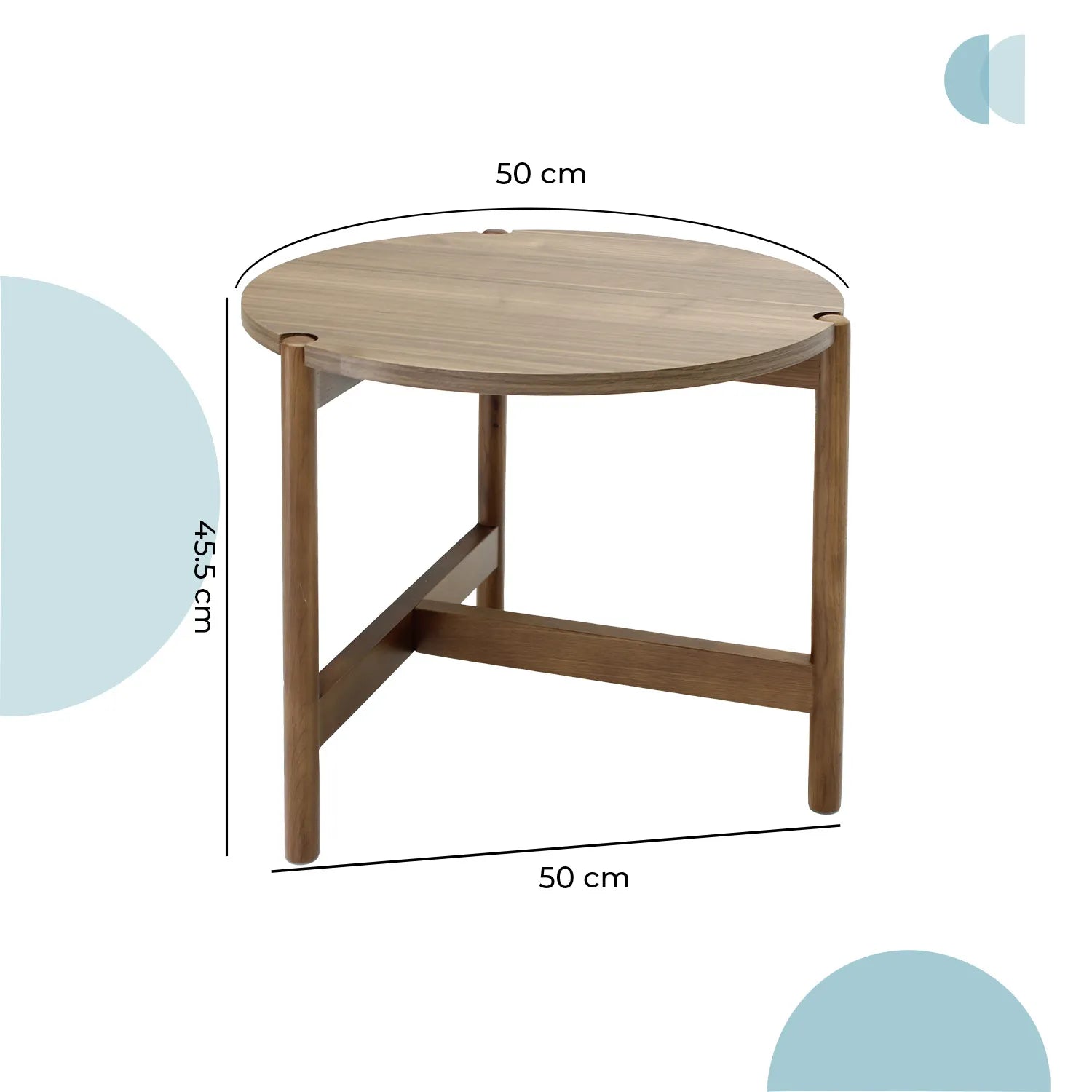 Mesa lateral Palu circular 50 1928S 7